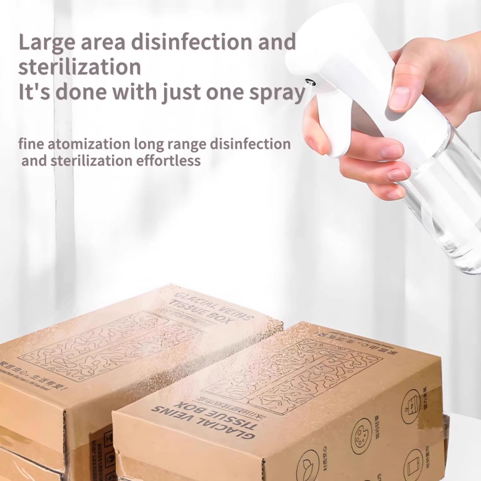 2 x kontinuierliche Sprühflaschen – ultrafeiner Sprühnebel, 200 ml Wassersprühflasche für Haare, Reinigung, Pflanzen, Haustiere, Salons