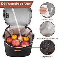 Vista 4 de Bolsa enfriadora de leche materna Mancro con paquete de hielo, se ajusta a 6 biberones de hasta 9 onzas, bolsa enfriadora de biberones aislada