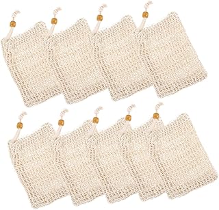 WHAMVOX 10 pçs rede de bolhas sabão africano esponja sabão esponja esfregão de banho para o corpo rede africana esponja sabão bolsa de armazenamento suporte de sabão de secagem sacos de esfregar esfoliante toalha bolsas de sabão rami