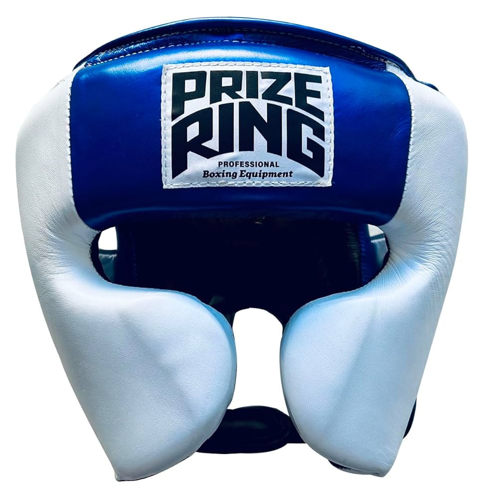 【美品】PRIZE RING ヘッドギア 青/白 Amazon | PRIZERING／プライズリング Pro-training ヘッドギア