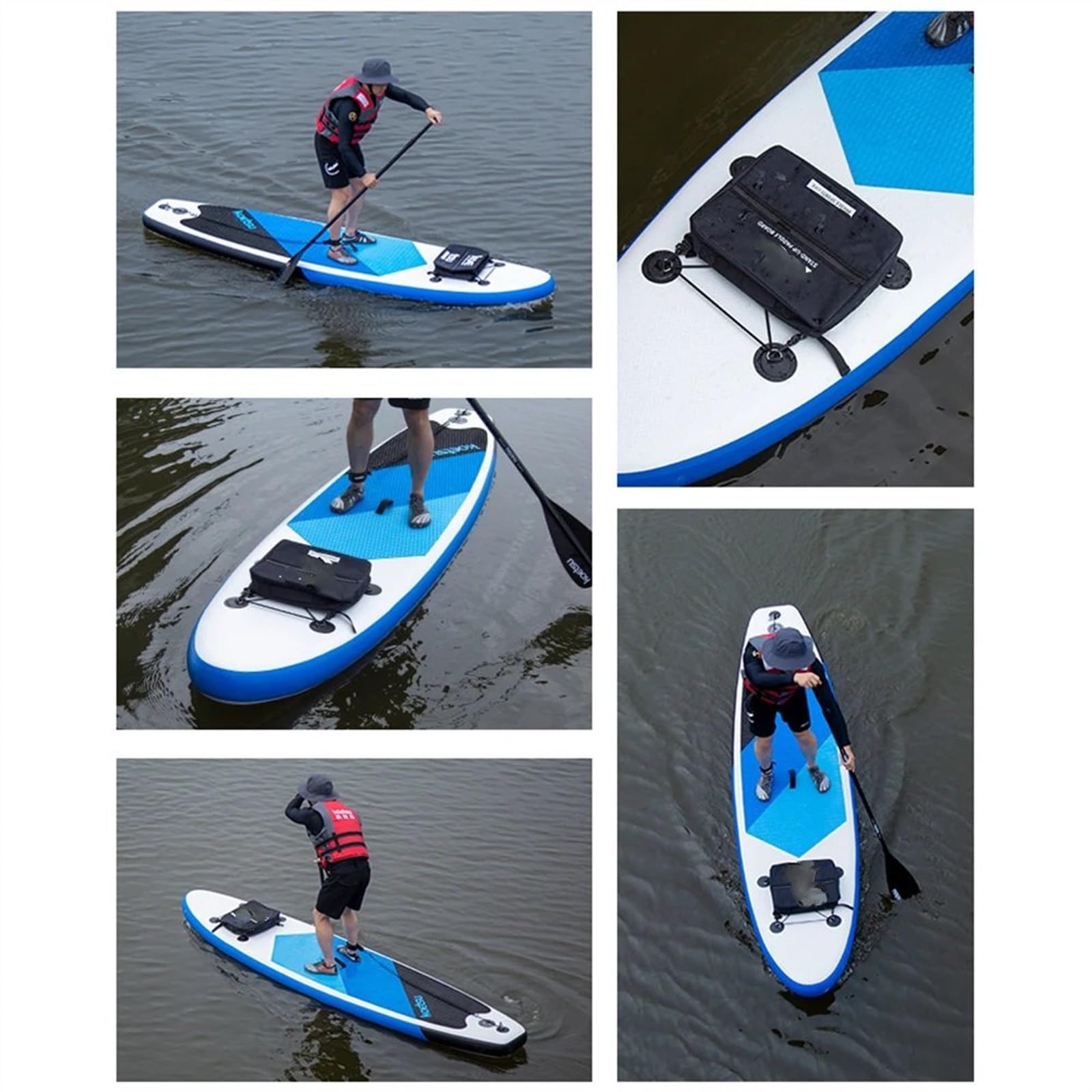 sup Tasche 2 stücke Paddle Board Tasche Surf Tragbare Deck Tasche Für Kajak Paddle Board Outdoor Surfen Zubehör Können Einstellbare Feste Surfboard Tasche Cover(2 Bags)