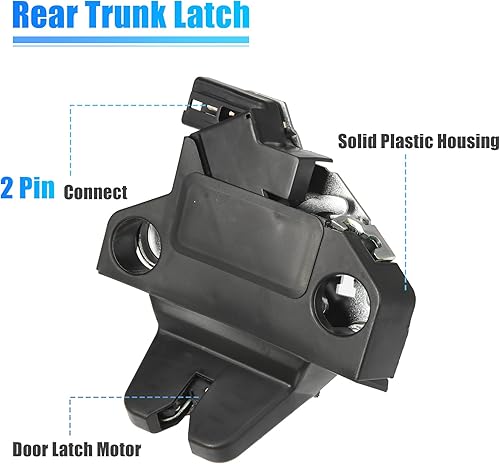 Miniatura 4 de X AUTOHAUX Cerradura de la puerta trasera del coche Actuador de la puerta del maletero trasero del coche Pestillo 64610-02110 para Toyota Corolla