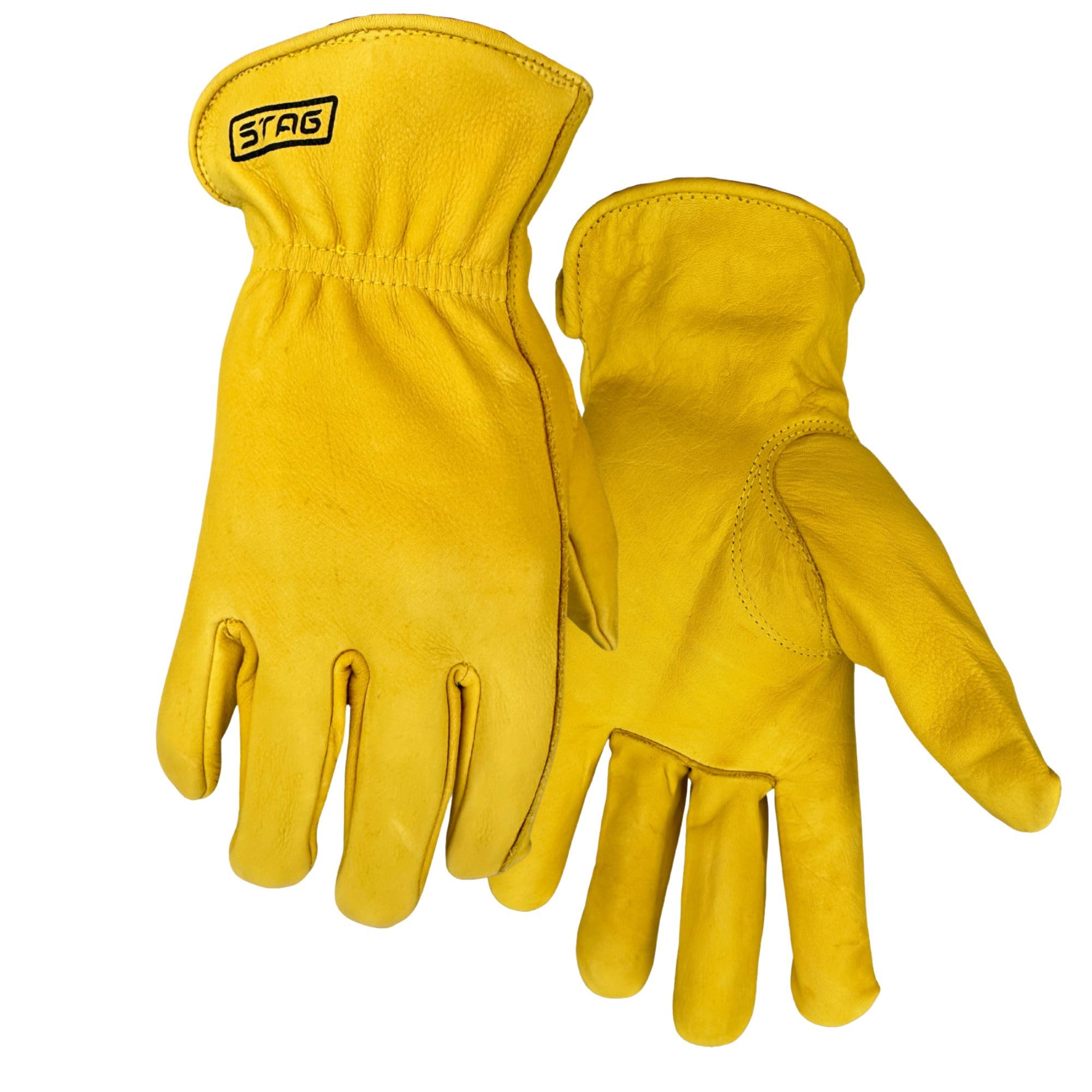 Golden Stag Mens Work Gloves 811 Leather Work Gloves for Men Work Gloves Men Heavy Duty Working Gloves for Men Safety Gloves