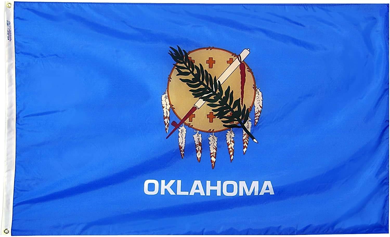 Annin Flagmakers Oklahoma State Flag USA-Made to Official State Design Specifications, 3 x 5 Feet (Model 144360)