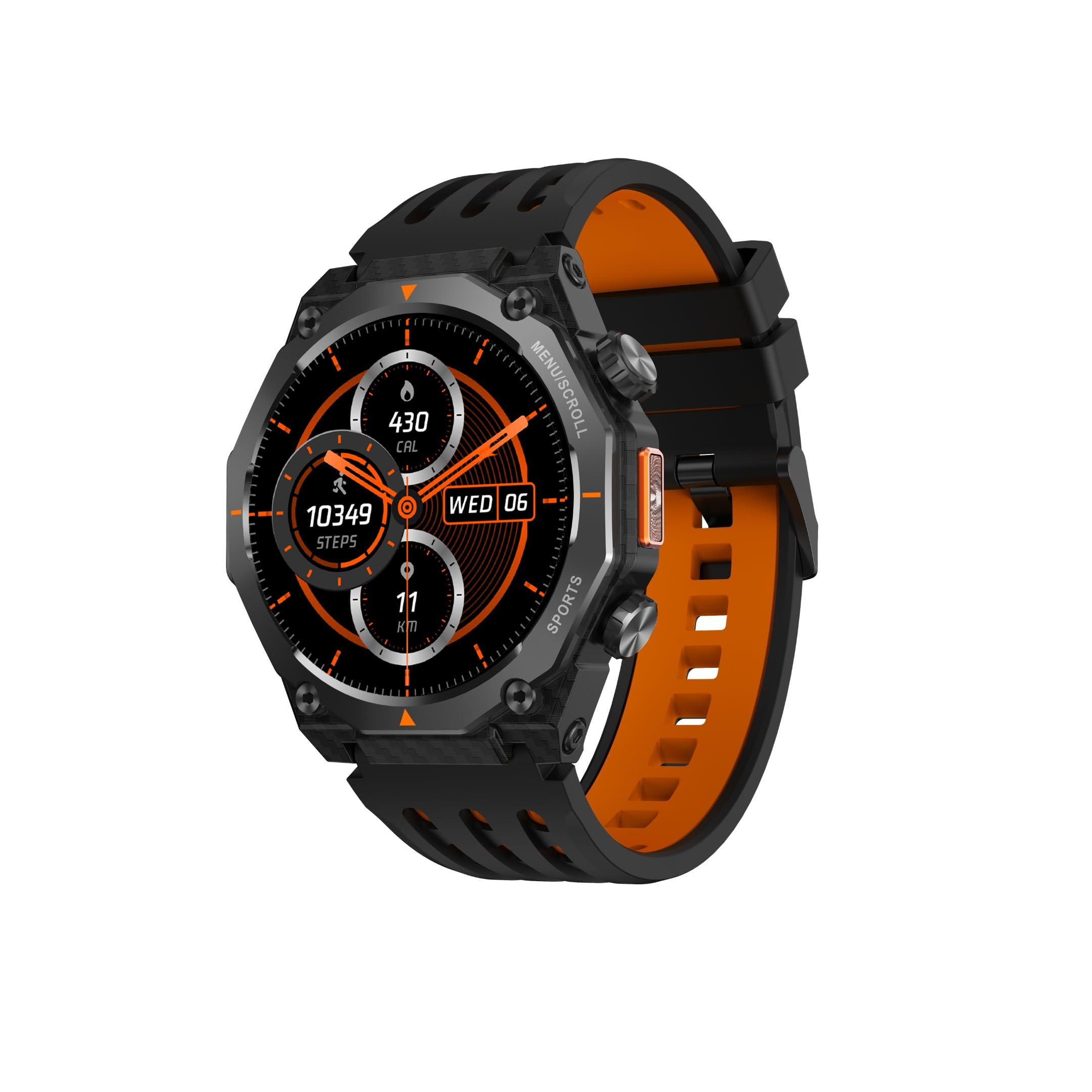 Fastrack Xtreme Adventure Smartwatch with 1.43” AMOLED Display, Dual Push Button, GPS, ABC, 1ATM, Inbuilt Torch, 100+ Multisports, Dual Tone Strap, BT Calling, HRM, SpO2 & Multiple Menu Styles - Black-image-32
