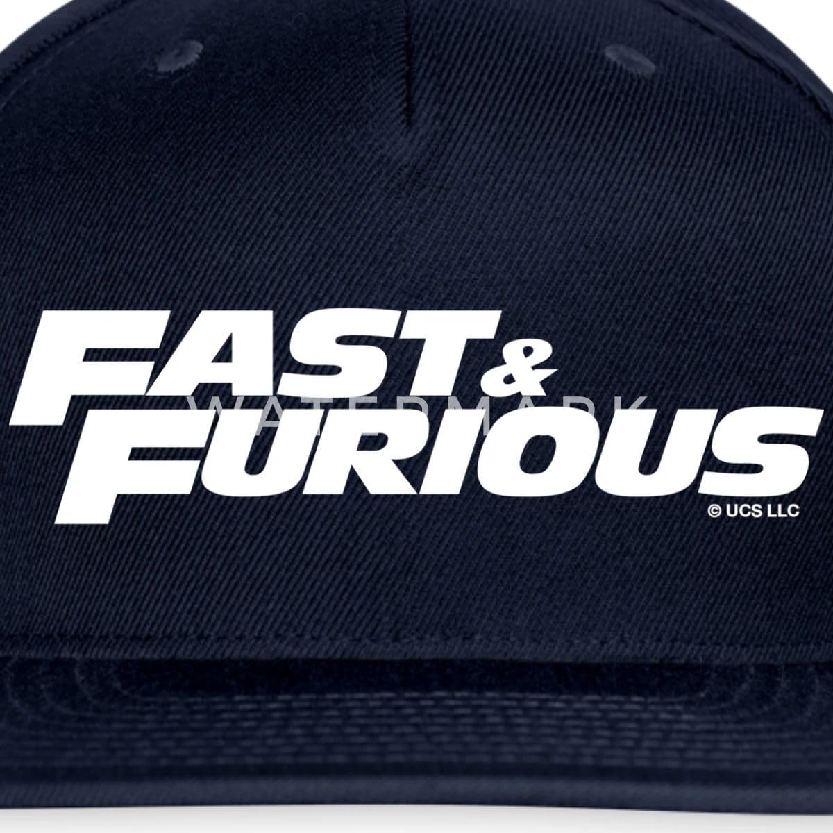 Spreadshirt Fast and Furious Classic White Logo Snapback Cap - Image 2