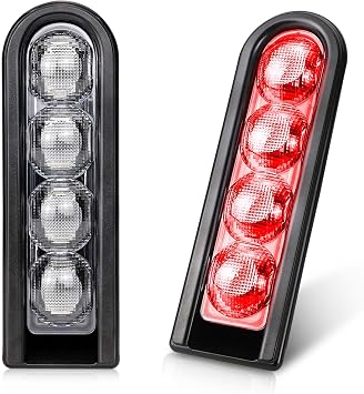 Motorcycle Rear Saddlebag Accent LED Light Insert Filler Support Compatible with Harley Touring Road King Ultra Limited Street Road Electra Glide 2014-2024 Black