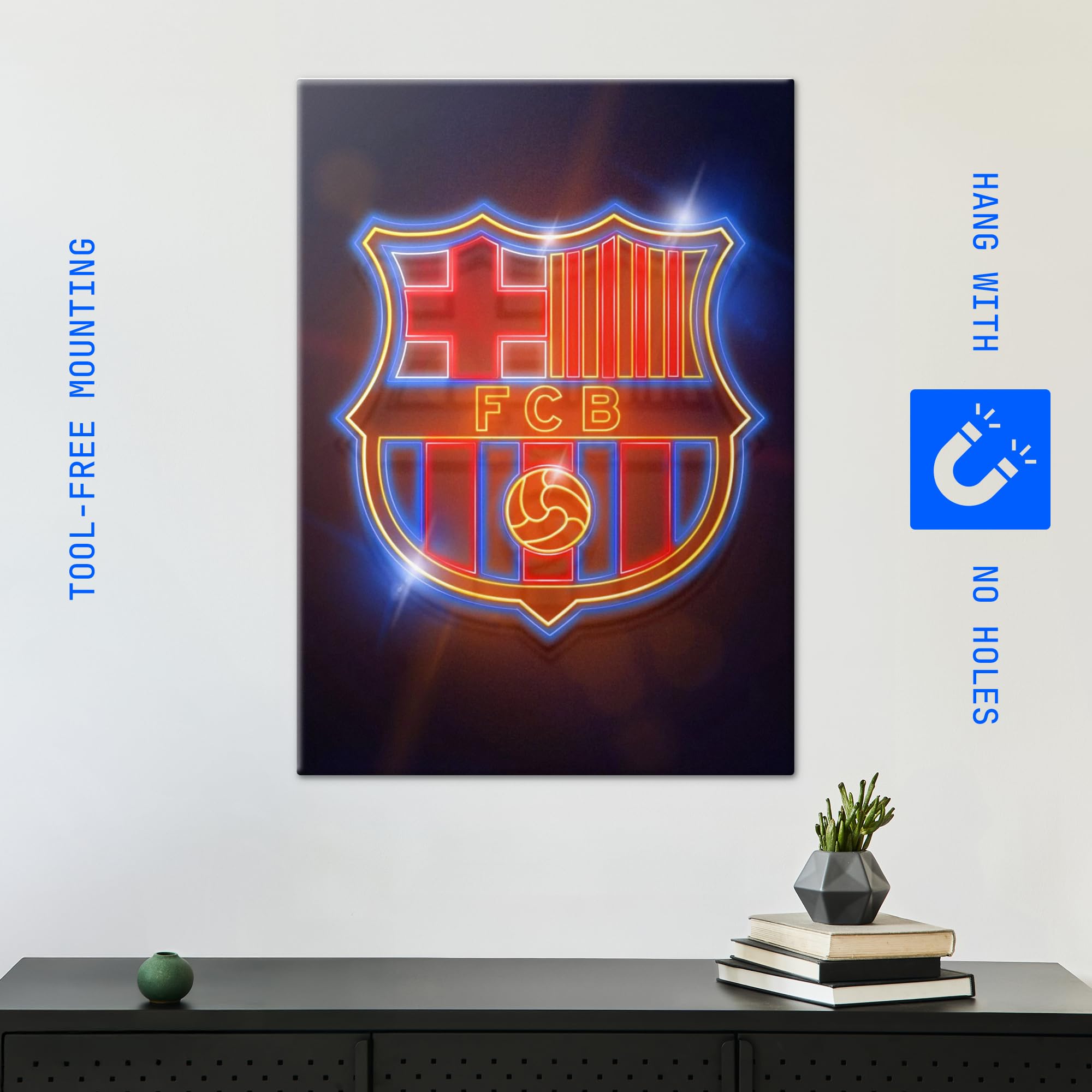 Amazon.com: Displate Official FC Barcelona Metal Poster Magnetic