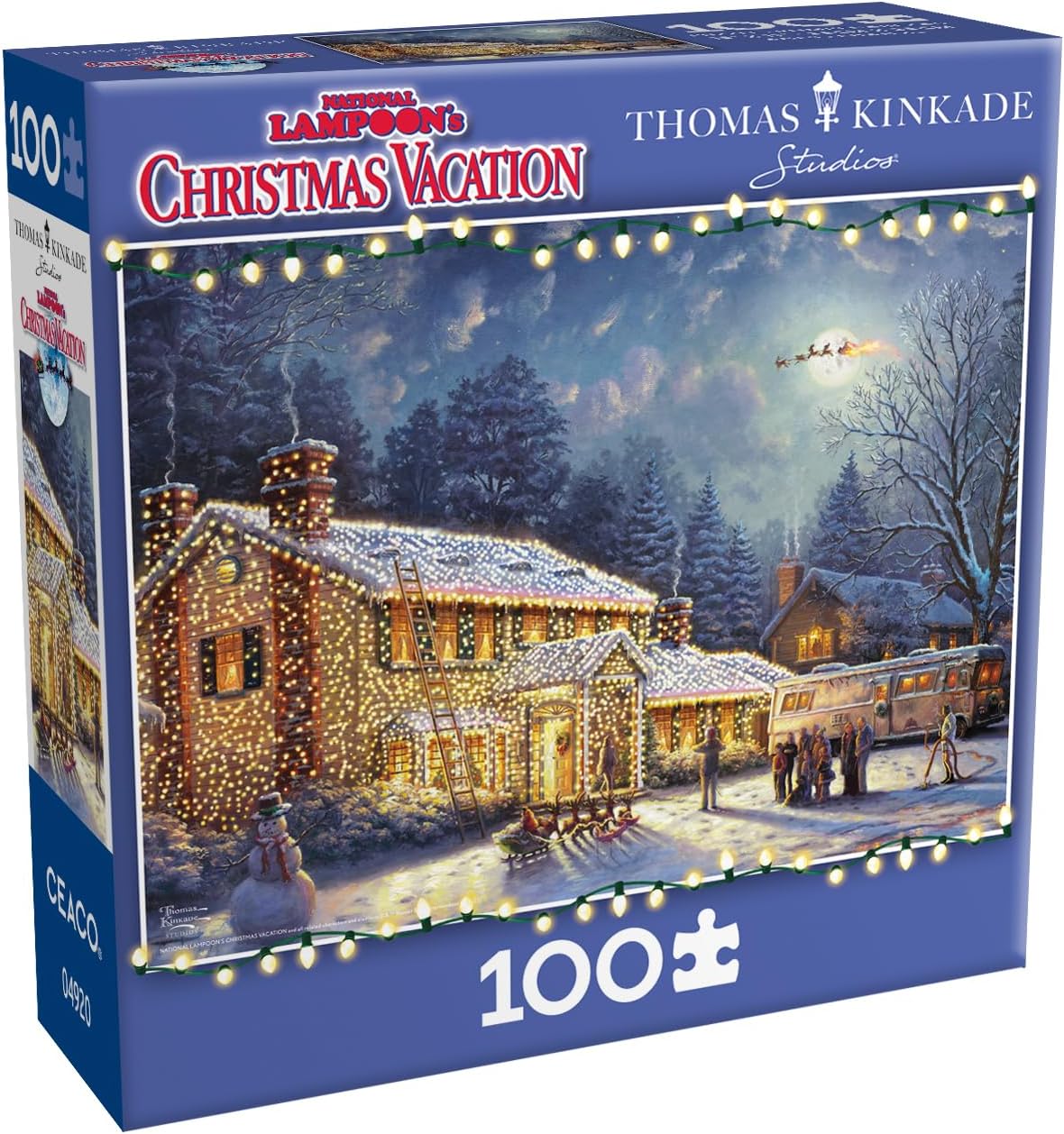 Buffalo Games – National Lampoon's Christmas Vacation - 100 Piece Holiday Jigsaw Puzzle - Festive Puzzles for Adults – Precision-Cut Pieces, Winter Artwork, and Hours of Relaxing Fun
