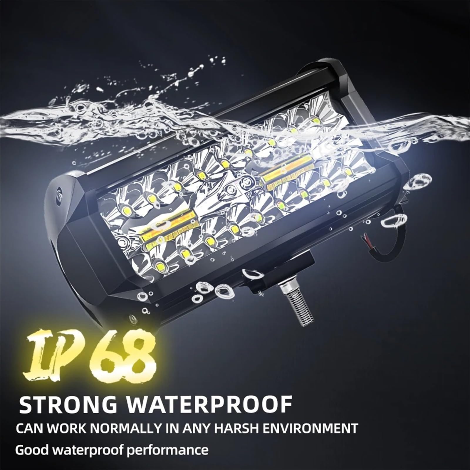 Moto Fari Stradali Spot Light Beam Per Luci Di Lavoro A LED Da 7 Pollici, Spot Flood, Per Fendinebbia Combinati, Barra Luminosa Fuoristrada 4x4