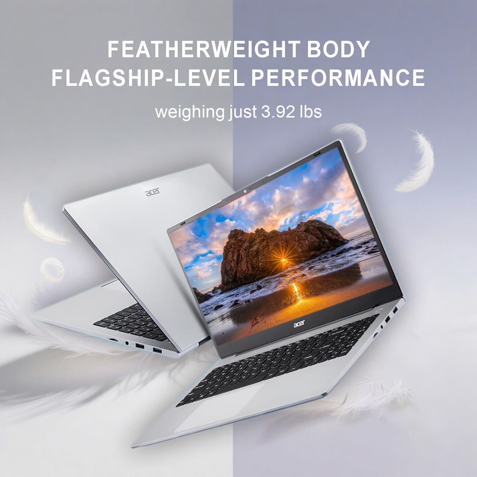 Acer Aspire 3 Premium Laptop | CPU AMD Ryzen 7 7730U | Display FHD da 15,6 pollici | Tastiera retroilluminata | 64 GB di RAM | SSD da 1 TB | Win 11 Pro | Argento puro | Scuola, affari e produttività