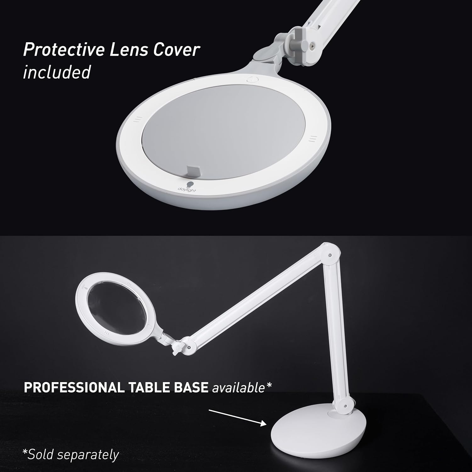 Omega 7 LED Magnifying Lamp – 7" Acrylic Lens, 3 Diopter (1.75X) Magnification, 6,300 Lux at 6”, 4 Brightness Levels, Adjustable Arm, Professional-Grade Light for Precision Tasks - Image 6