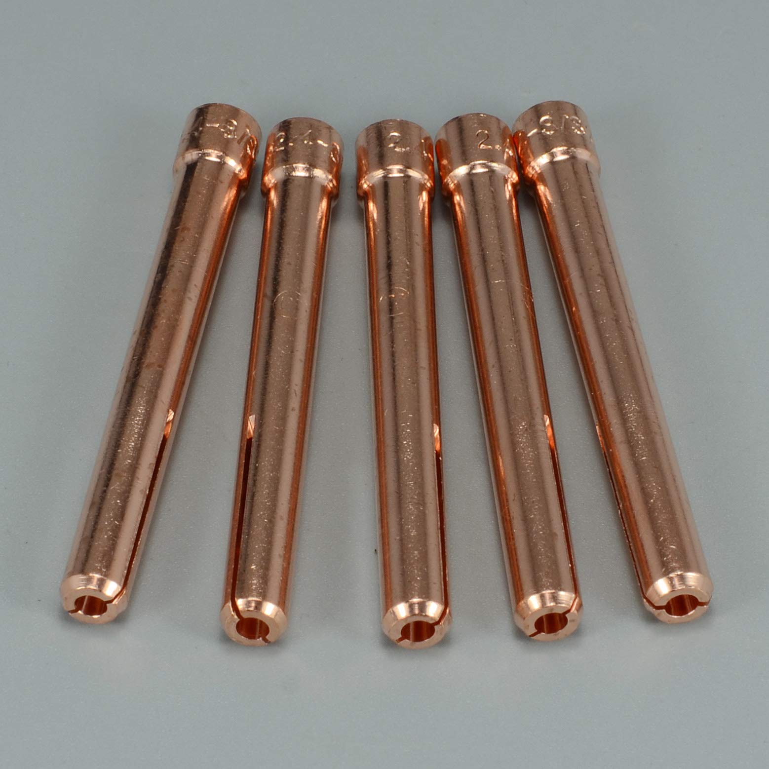 RIVERWELD Corps de Collet pour Diffuseur de Gaz TIG Jumbo Grand Diamètre 45V64 2.4mm Orifice pour QQ300 PTA DB SR WP 17 18 26 Torche de soudage TIG 2pcs