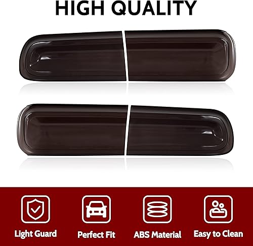 Miniatura 3 de KEWISAUTO Cubierta de luz trasera para Dodge Challenger 2015-2023, cubiertas de lámpara de luz trasera, decoración para accesorios Dodge Challenger