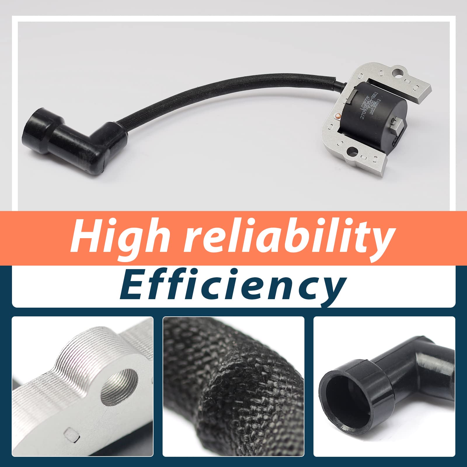 Módulo de bobina de encendido 136-7883, 2 unidades, compatible con cortacésped Toro&Titan Series, reemplaza 139-0720 136-7883 127-9216, bobina de encendido de repuesto para Exmark