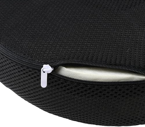 Miniatura 2 de pistro Cojín ortopédico del coxis del coxis del dolor de hemorroides del cojín del asiento del donut - negro