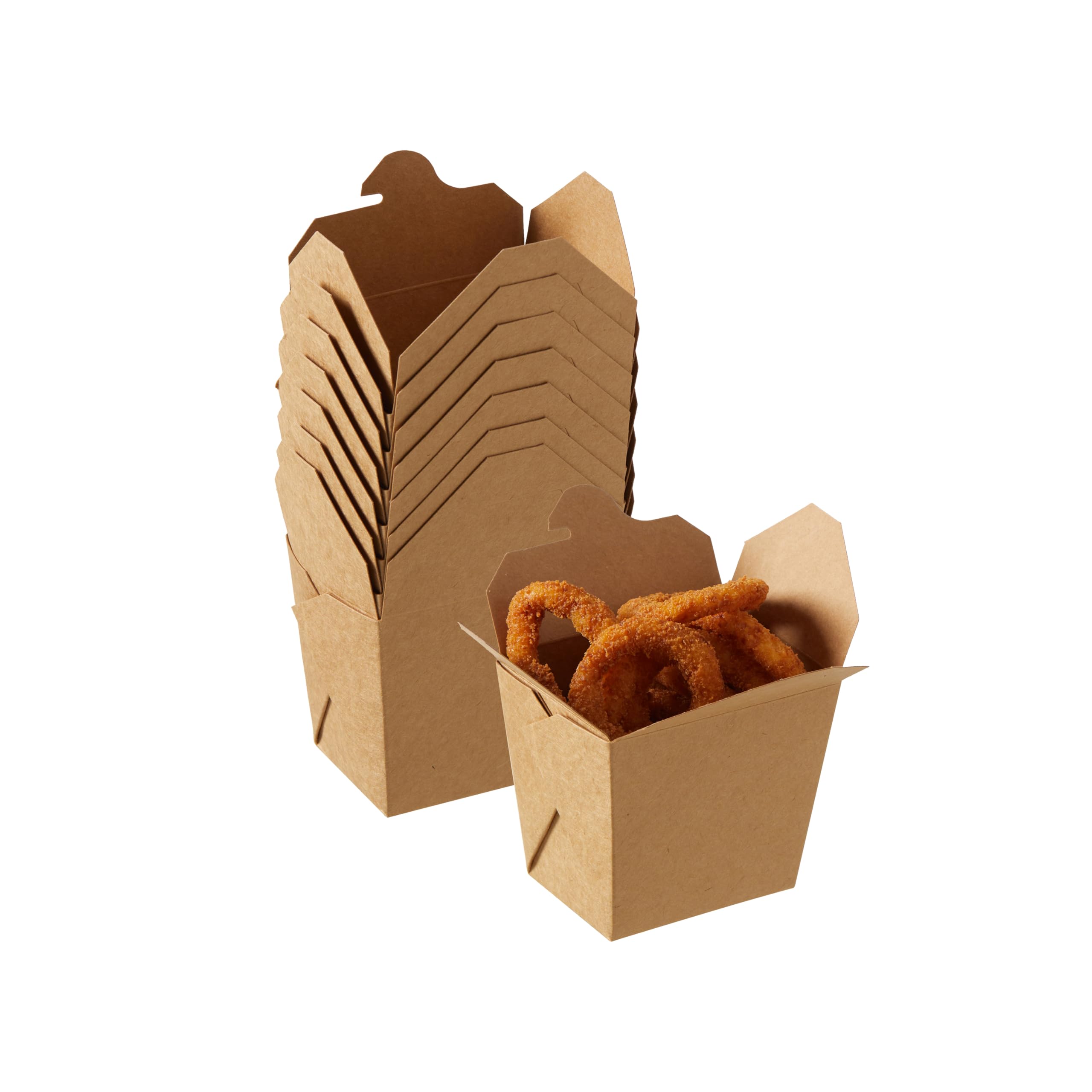 Scatole da asporto in carta kraft, contenitori per alimenti da asporto, resistenti al grasso e resistenti, usa e getta, per ristoranti, catering e feste (473 ml, 450 pezzi)