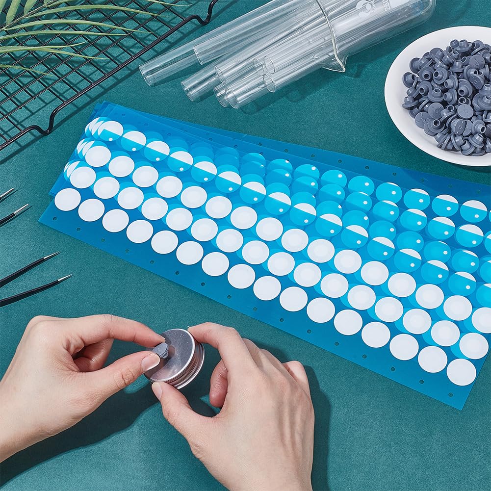 FREEBLOSS 420 Stück Gummistopfen Injektionsöffnungen Und Synthetische Filterpapieraufkleber Für Pilzzuchtbedarf