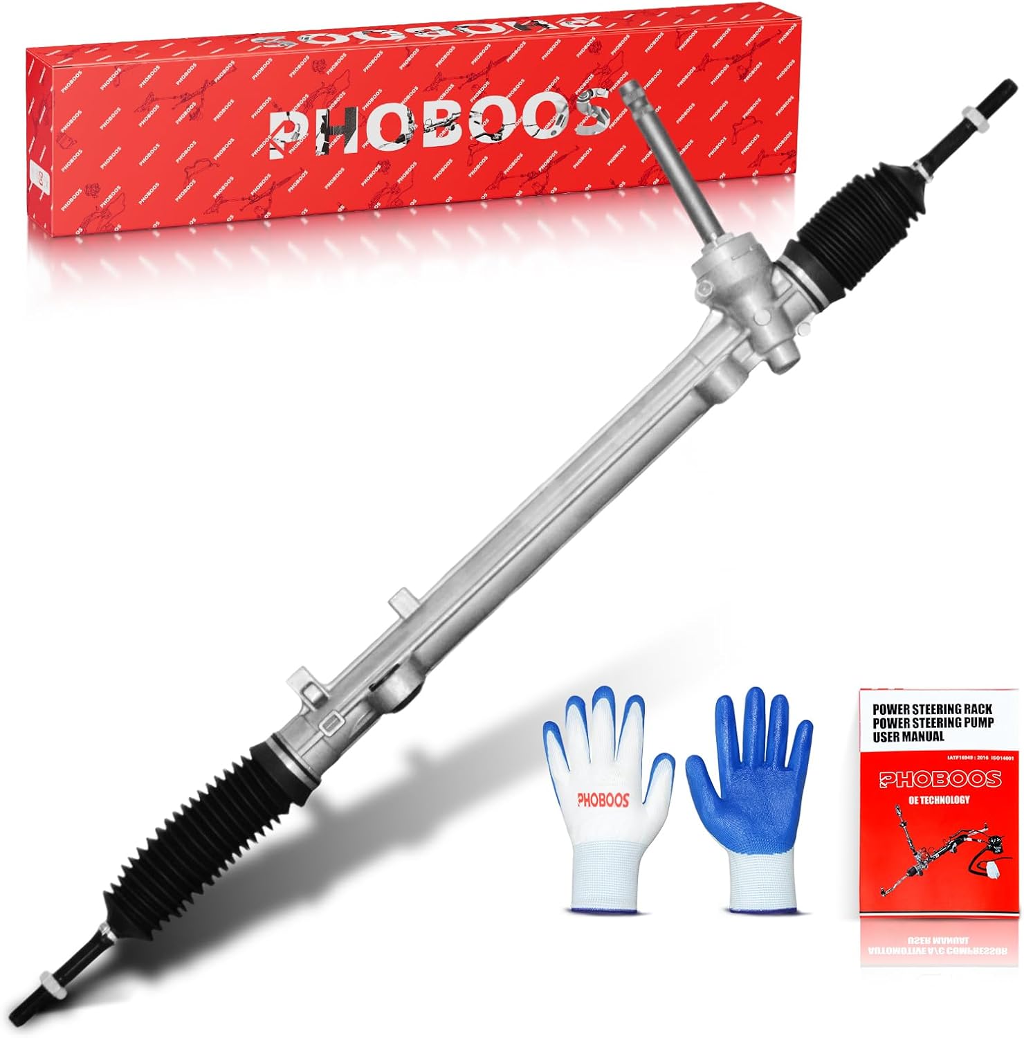 PHOBOOS Electric Power Steering Rack and Pinion Assembly Compatible with Hyundai Santa Fe 2013-2018, Hyundai Santa Fe XL 2013-2018, V6 3.3L, New Unit, Leak Resistance, Direct Fit, Ref. 1G-2413