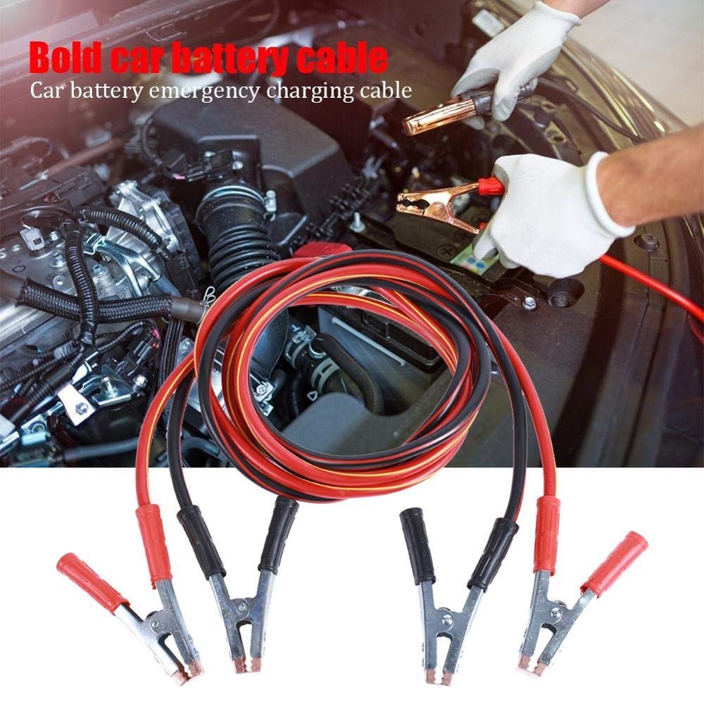 Trwały kabel rozruchowy akumulatora 4M Delikatna tekstura 2 szt. Auto Car Power Booster Cable Awaryjne przewody rozruchowe akumulatora Kabel akumulatora (kolor: 4M) (4m)