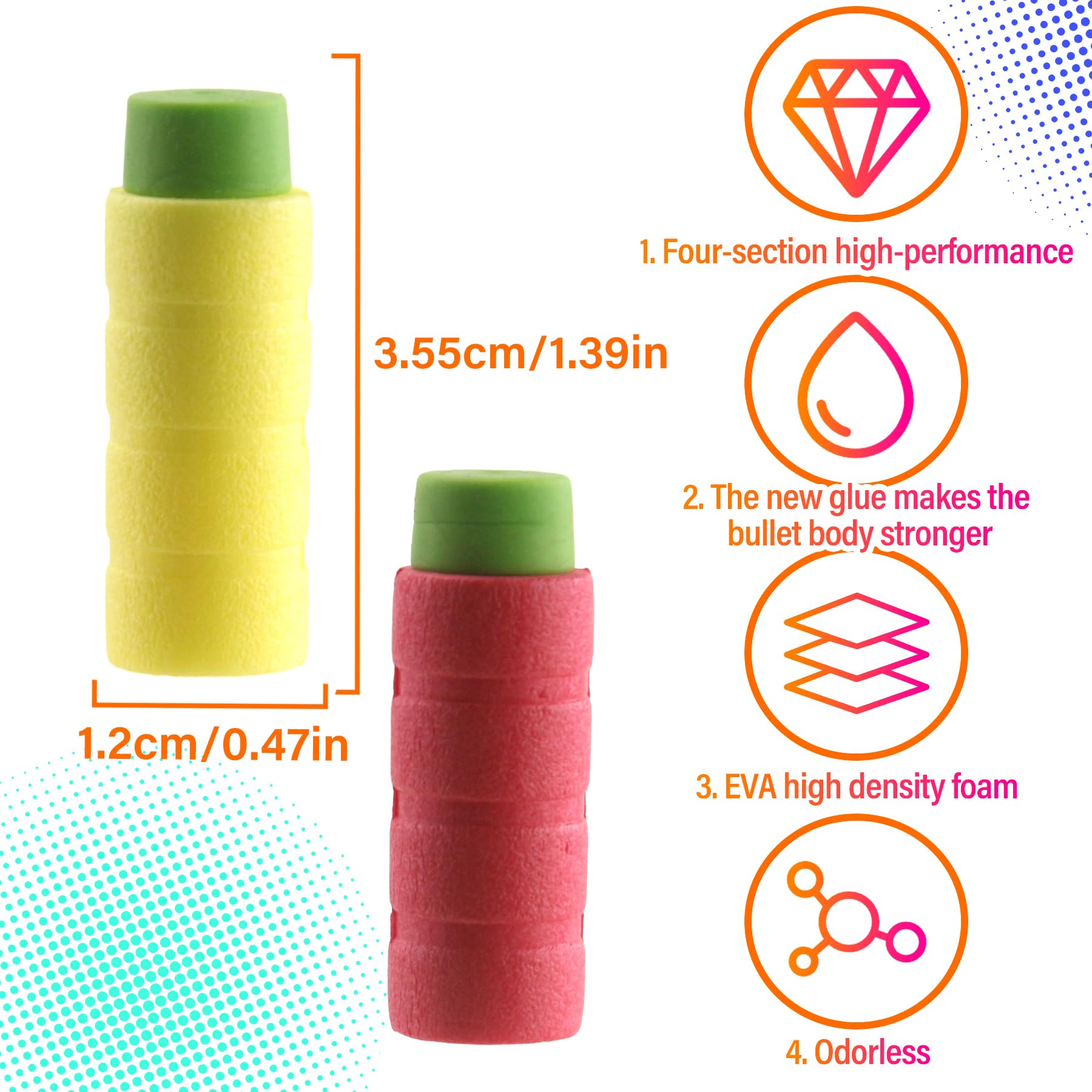 EKIND 110 Rounds of Highly Accurate Bamboo Half-Length Soft Darts