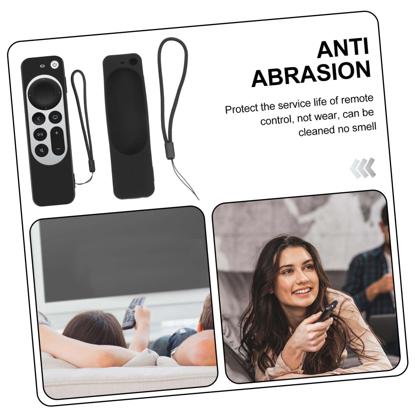 jojofuny 5pezzi Custodia Protettiva Per Telecomando Antiscivolo e Shockproof Facile Installare Accessorio Per Controllo Tv Con Design e Resistente