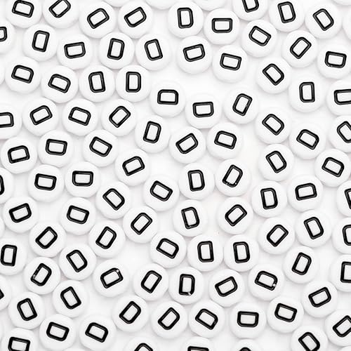 Vista 7 de 500 cuentas acrílicas de letras de 0.236 x 0.157 pulgadas, cuentas del alfabeto para hacer joyas, cuentas de letra C para hacer pulseras, collares