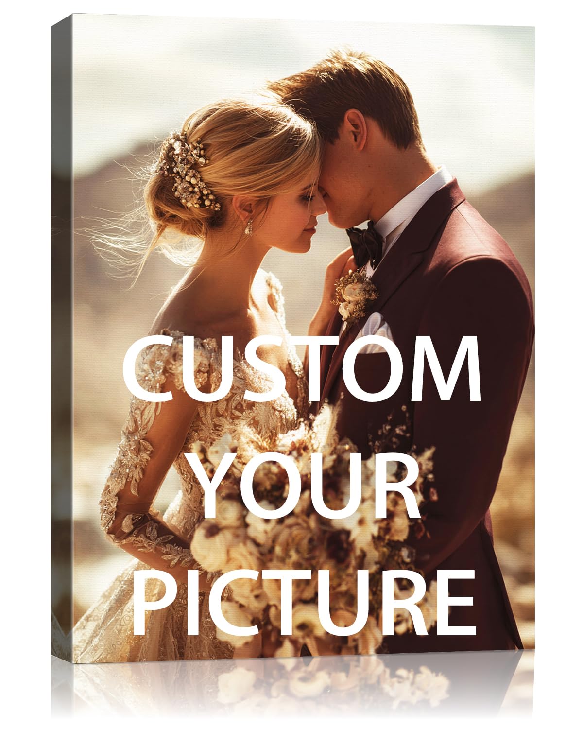 AbcCustomize Canvas Prints with Your Photos，Custom Canvas Wall Art for Bedroom, Living Room, Farmhouse Decor，Personalized Gifts Canvas Prints for