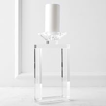 Z Gallerie Linx Pillar Holder,Clear,MediumCandles not Included