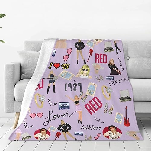 Miniatura 2 de Manta de cantante para sofá, manta gruesa y cálida para mujeres, hombres y niños, manta suave y mullida para cama, automóvil, oficina, manta para
