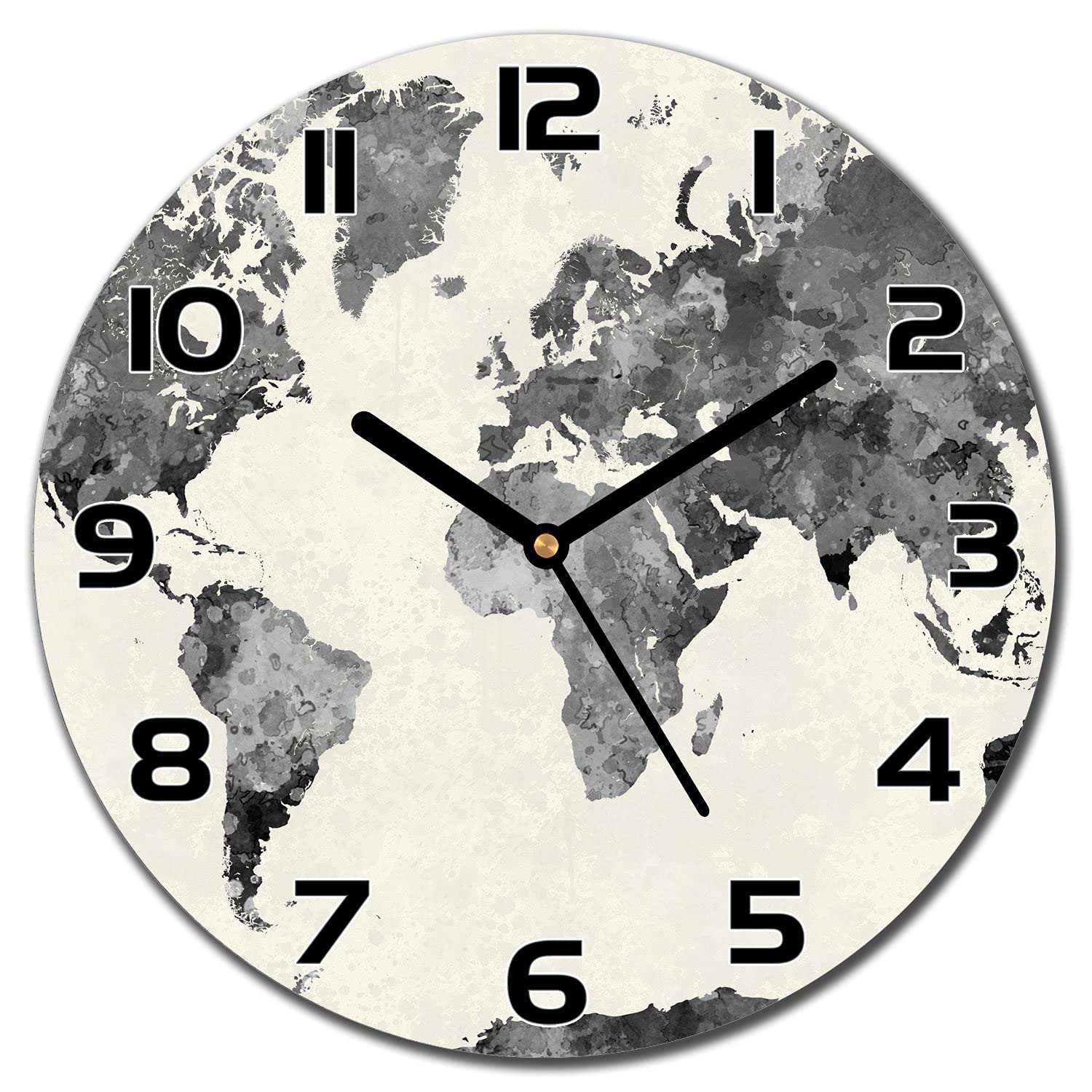 Horloge murale en verre vintage pour une déco de salon épurée