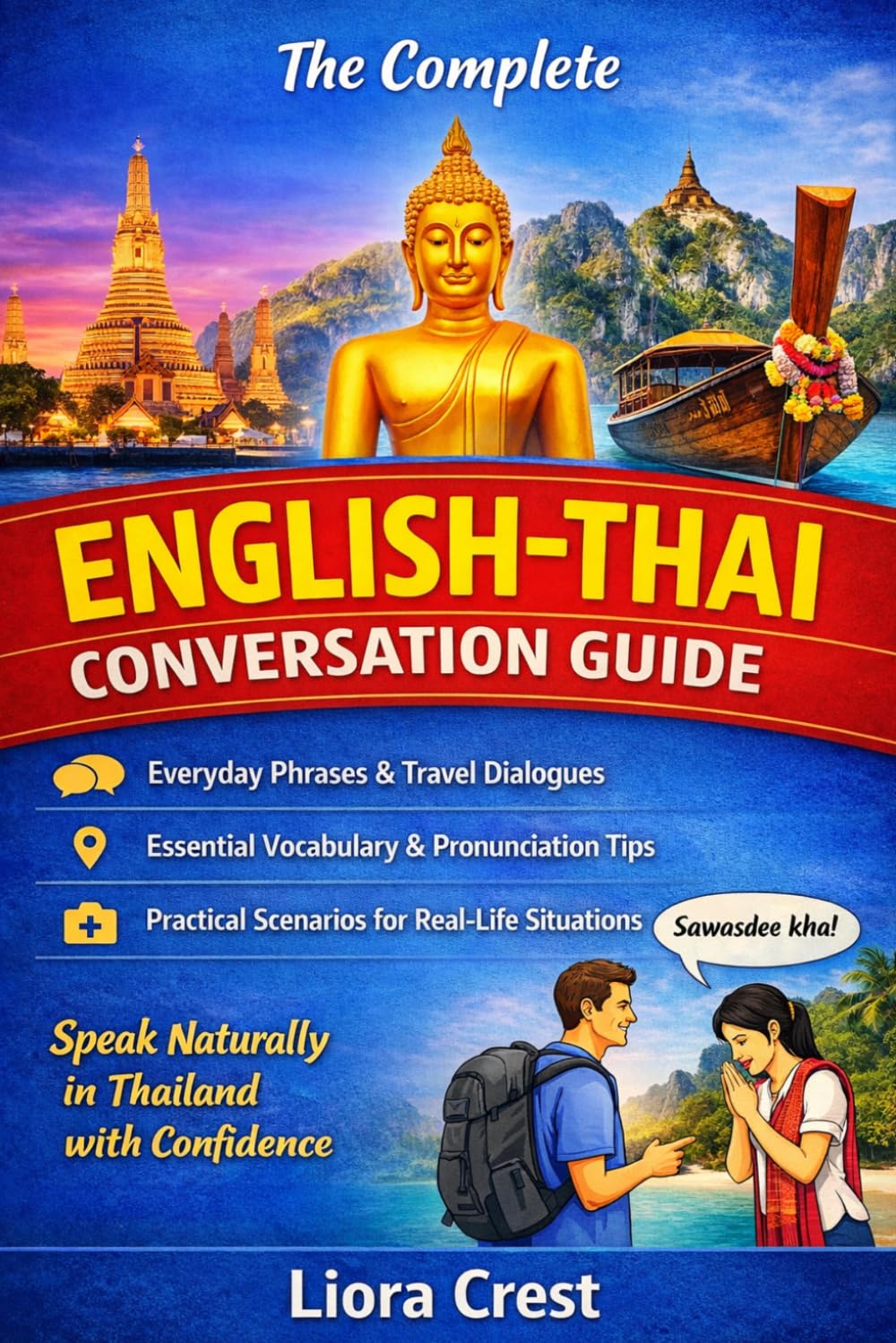The Complete English–Thai Conversation Guide: Speak Naturally in Thailand with Everyday Phrases, Travel Dialogues, Essential Vocabulary, and Real-Life Scenarios