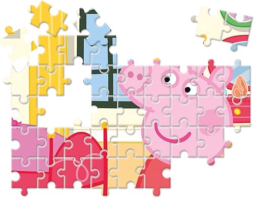 Miniatura 4 de Clementoni - 20271 - Rompecabezas Supercolor 10 en 1 Peppa Pig (3x18, 4x30, 2x48 y 1x60 piezas) - Rompecabezas para niños de 4 años
