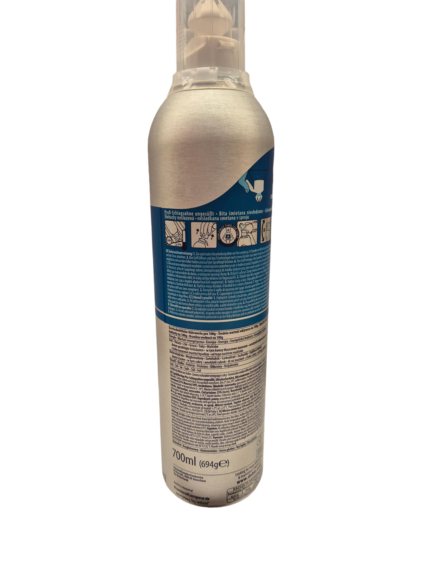 minafood-Set: 3 xDebic Profi-Schlagsahne ungesüßt, 700 ml