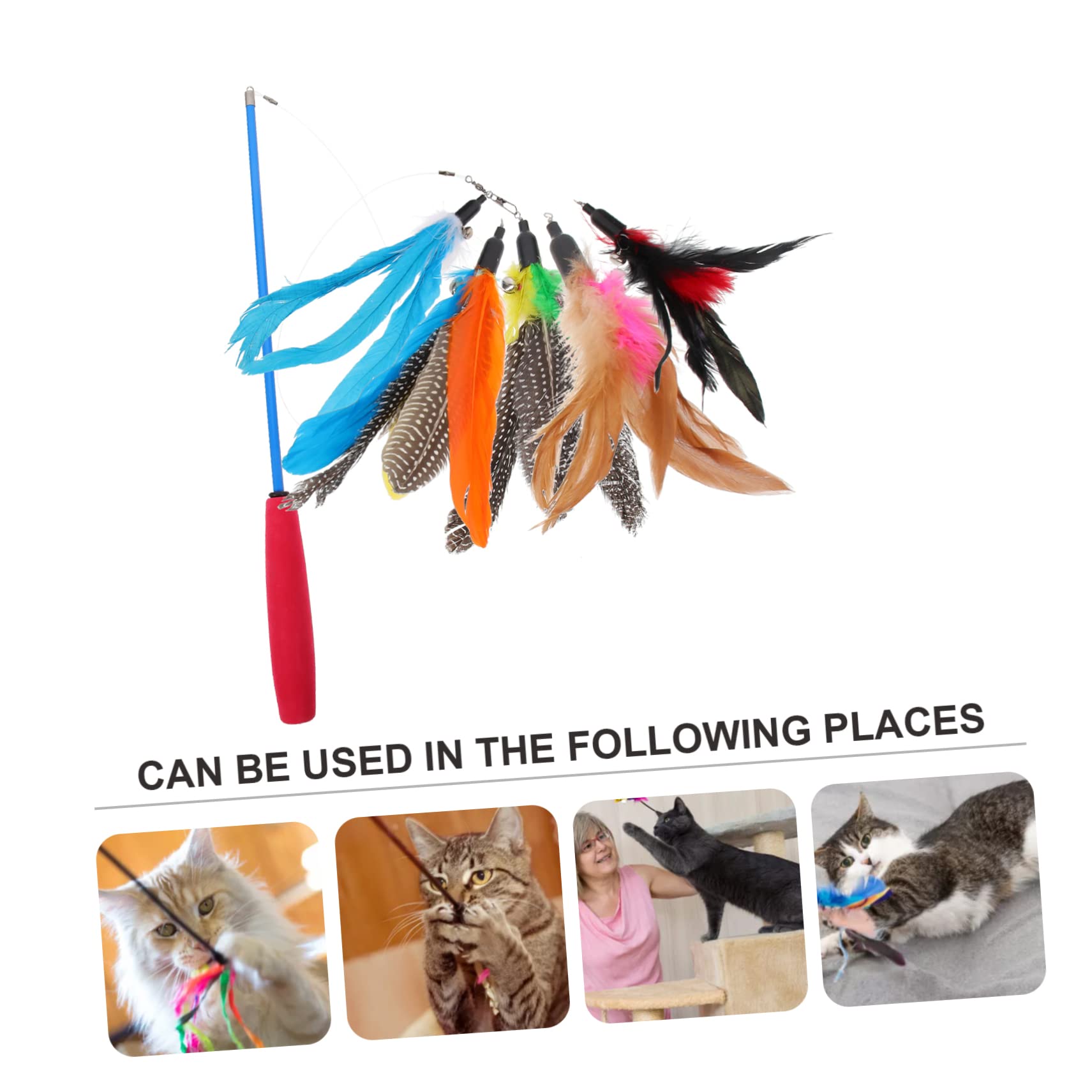 Katzenspielzeug für das Spielen im Innenbereich, 2 Sets, leichtes Design, fördert Bewegung und reduziert Stress für Kätzchen