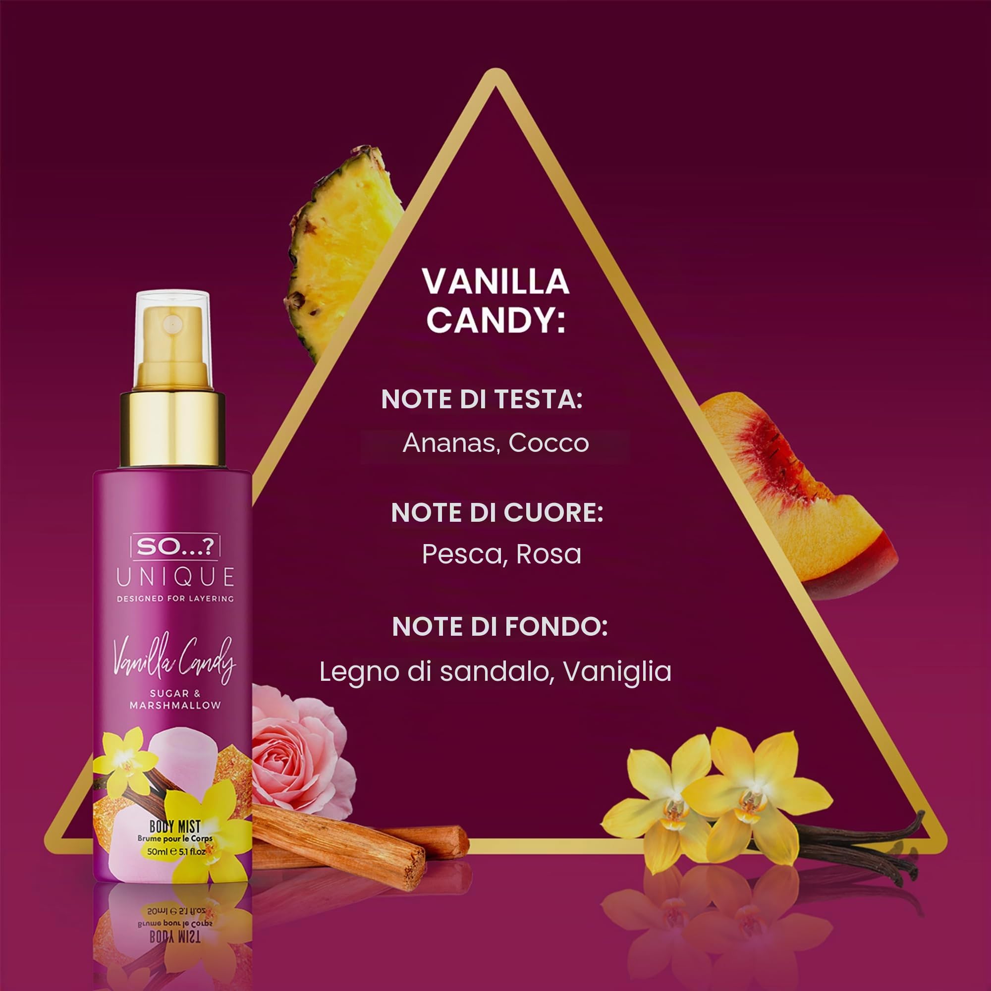 So…? Unique Grande Womens Mini Mist Gift Set, Body Mist Fragrance Spray (4x50ml)