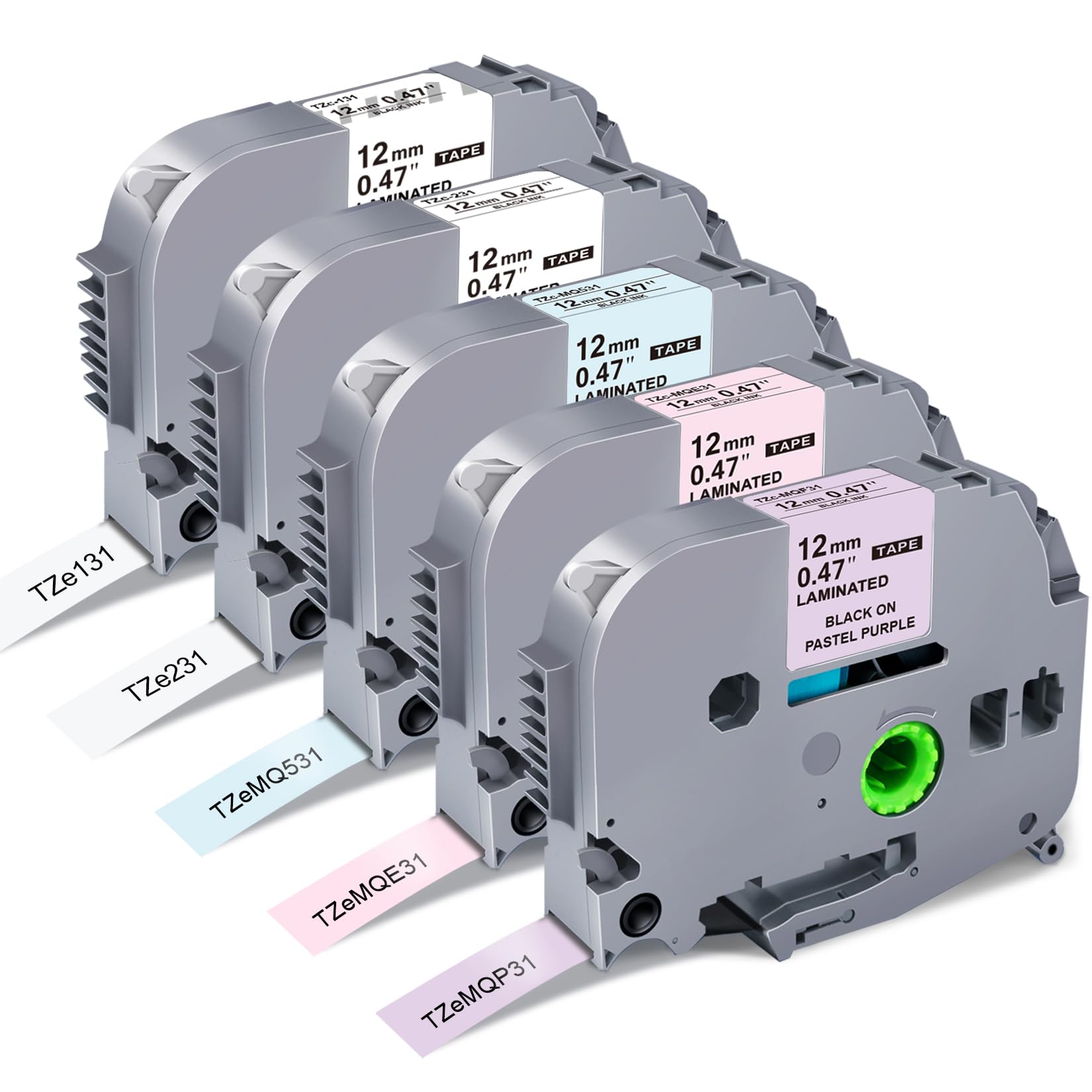 Amazon.com: 5-Pack Compatible with Brother P Touch Label Tape TZe