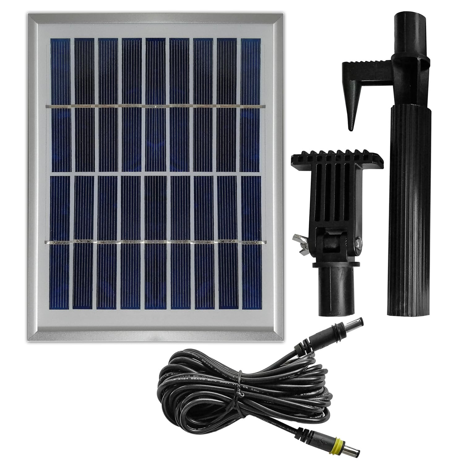 INNOVATIVES SOLAR 2,5 Watt Hybrid-System Solar-Panel 230V Netzadapter für Teichpumpen-Set Oasis 250-H-Hybrid