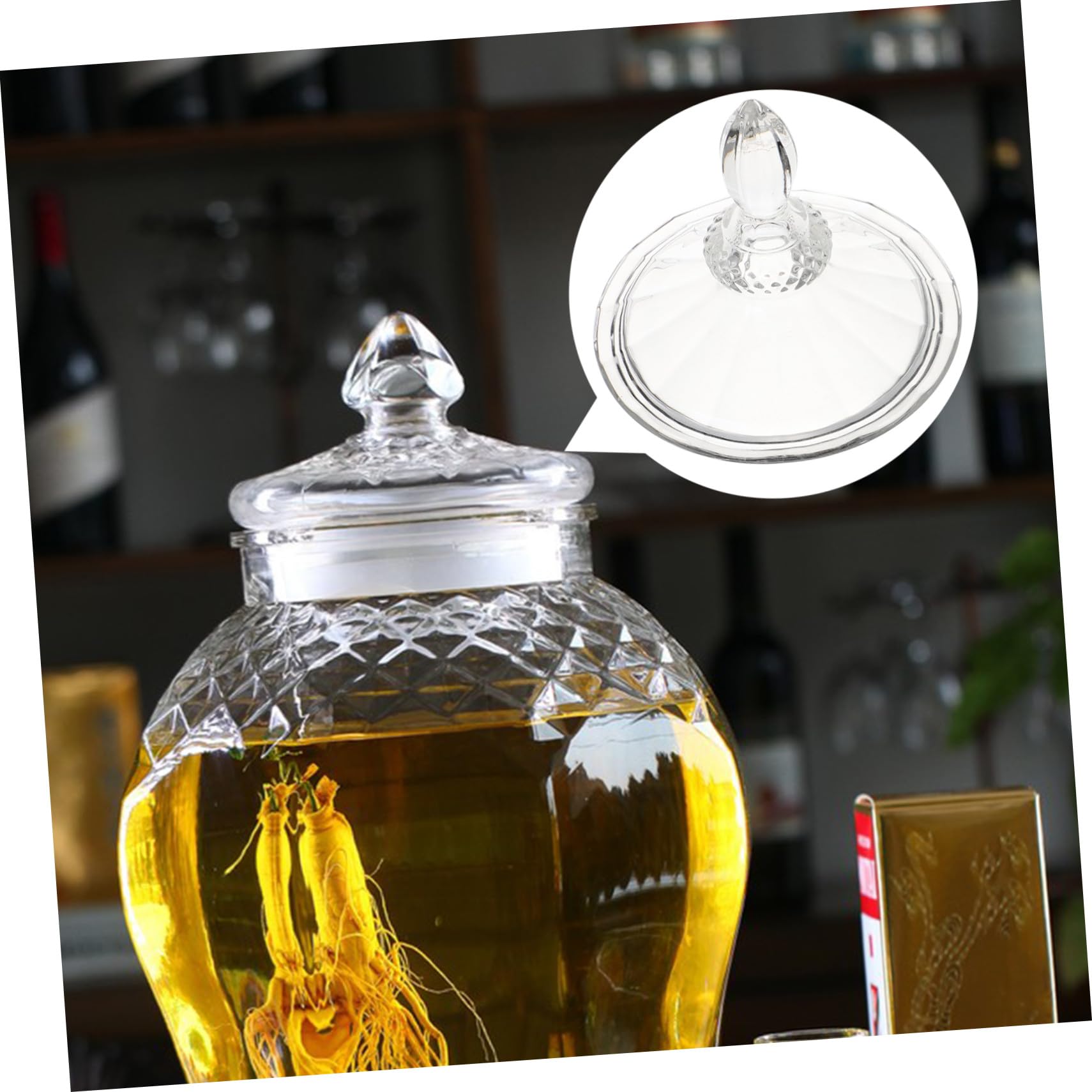 Wasserkrugdeckel aus Glas, 3l, Ersatzdeckel für Wasserkrug für Küche