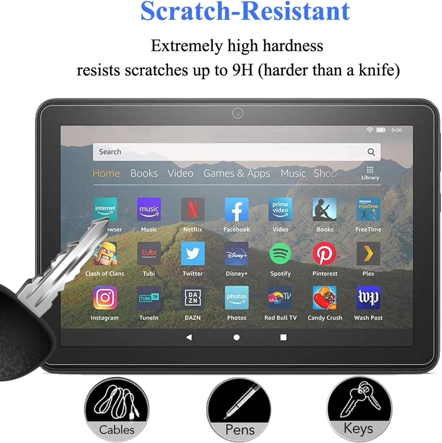 KXOYJAD Screen Protector for 8 2020/2022(10th&12th Gen), Tempered Glass Film(2 Pack) : Electronics