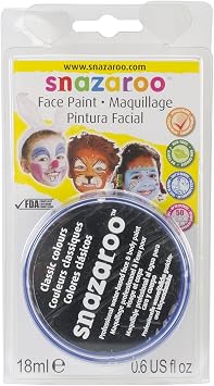 Reeves Snazaroo Face Paint, 18ml, Black