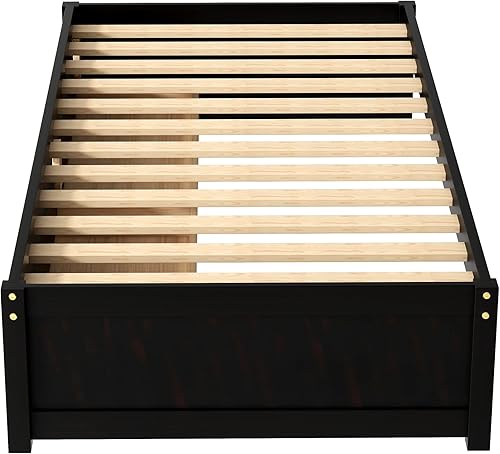 Miniatura 51 de SOFTSEA Cama de almacenamiento de tamaño individual con cajones de almacenamiento, no necesita somier (cereza) Cereza,Blanco,Gris (Antique