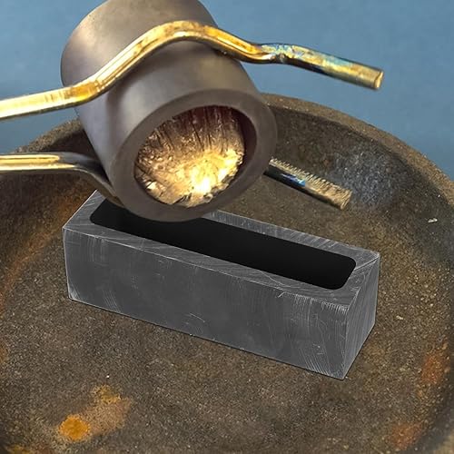 Miniatura 9 de iplusmile Stencils for Crafts DIY Graphite Mold Melting Gold Tool Casting Ingot Mould Crafts Graphite Ingot Mold Casting Molds Ingot Molds DIY