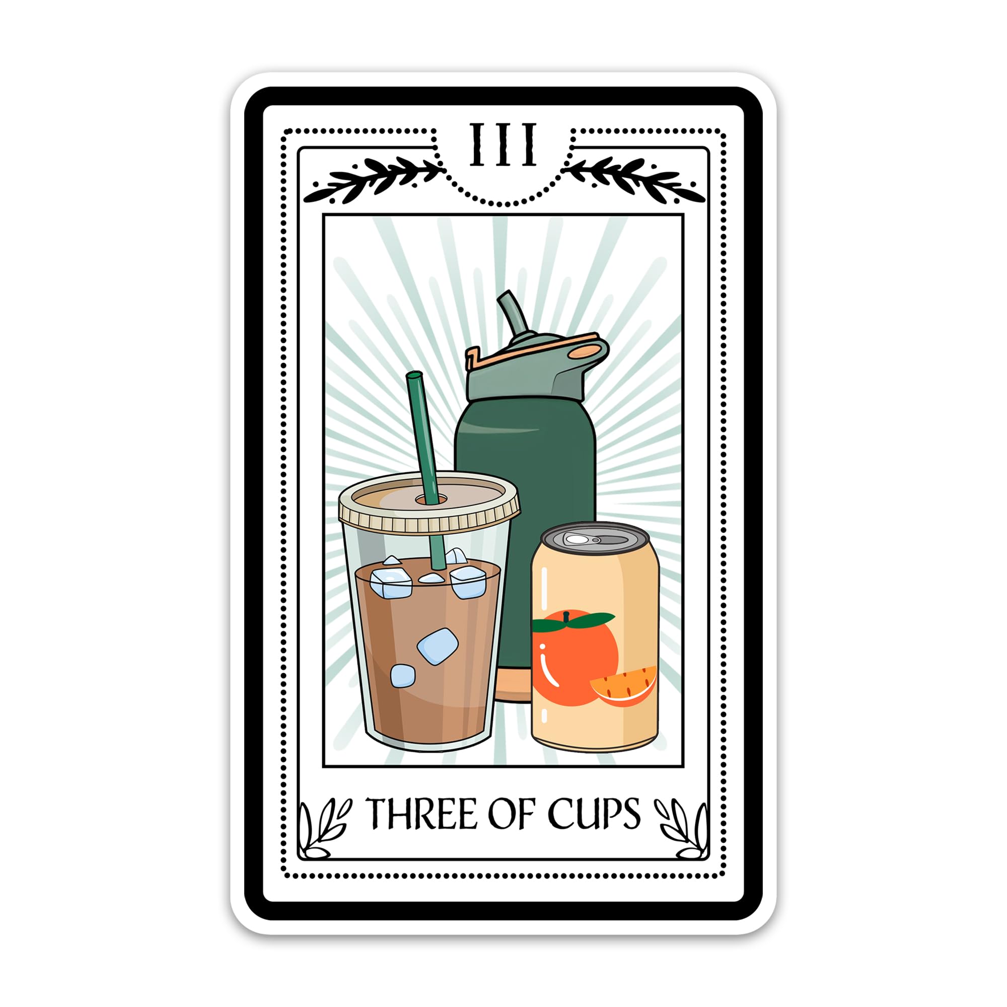 Oubliez de boire ? Stickers tarot de 7,6 cm, le rappel d'hydratation pour gourde