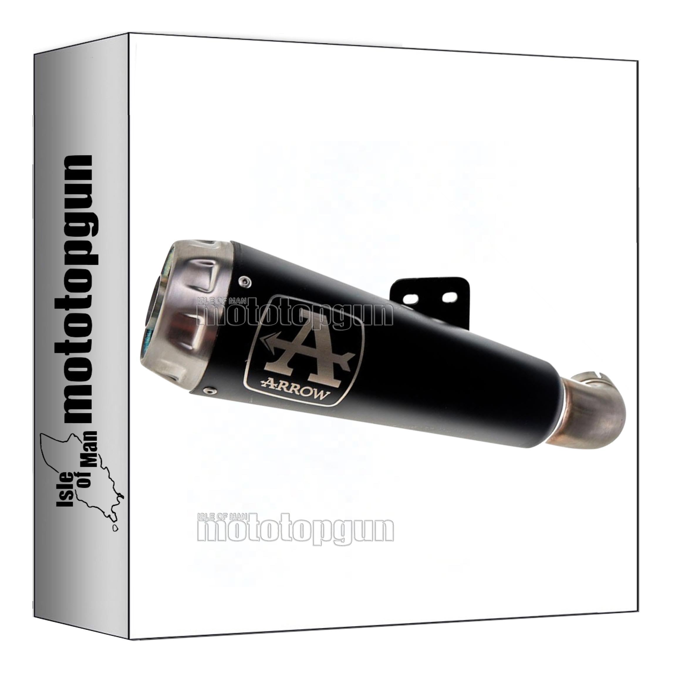 Tubo de escape Arrow Pro-Race nichrom negro Honda CBR 500 R 16-18 3