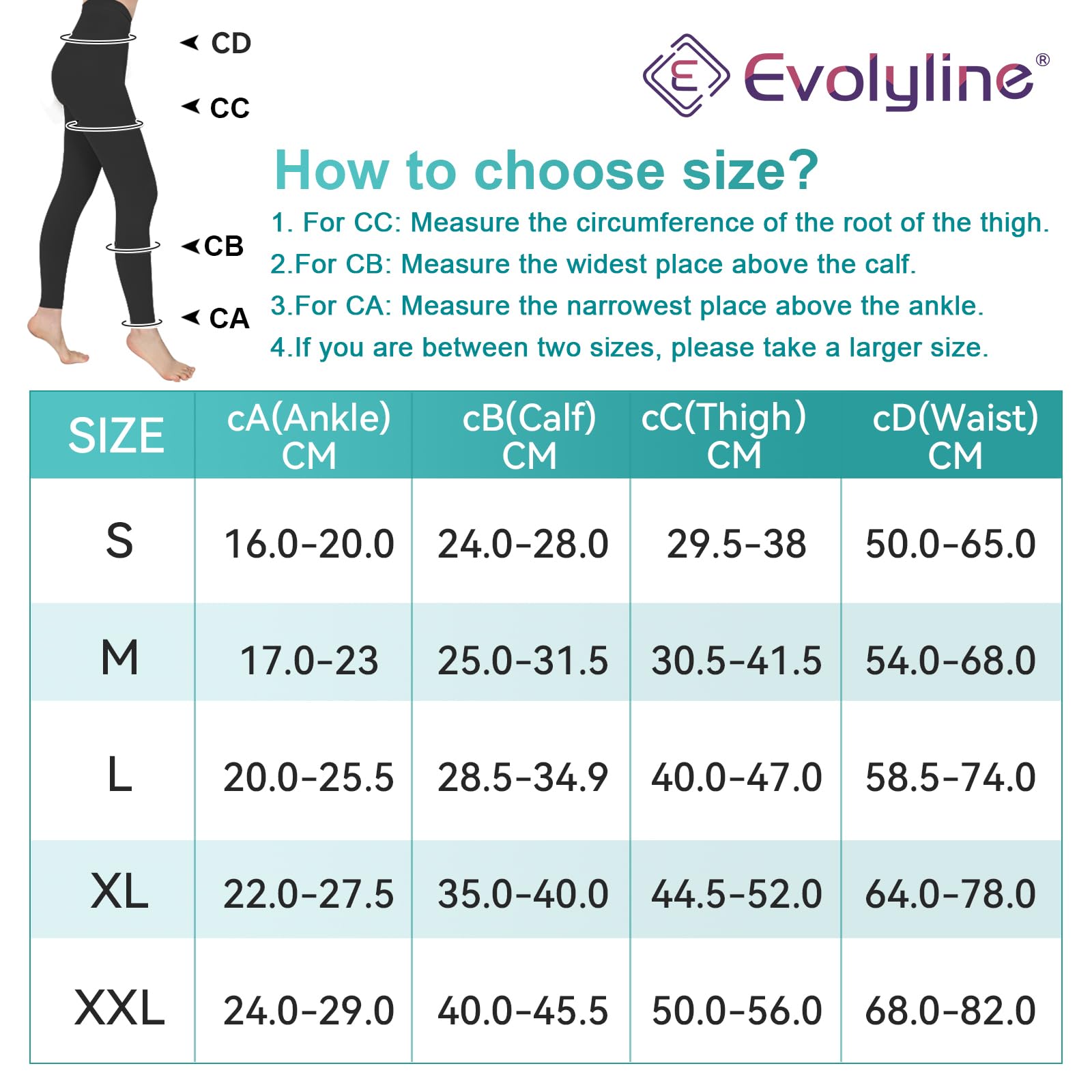 Bas de compression médicaux pour homme et femme - Longueur : 20 à 30 mmHg - Classe II - Collants de compression gradués - Bas de contention - Bas de compression sans orteils - Pour varices