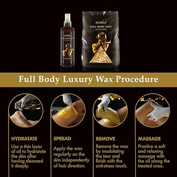 Italwax Luxury Full Body Wax - 1kg / 2.2lb - Hard wax beads for hair removal - Unscented - ideal for sensitive skins