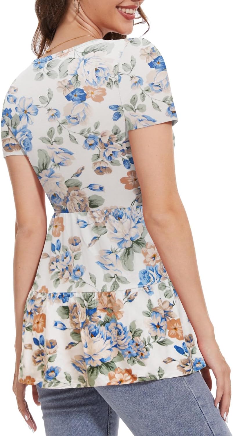 Bearsland Women’s Nursing Top 3pack Short Sleeve Scoop Neck Nursing Shirt Breastfeeding Shirts - Image 6