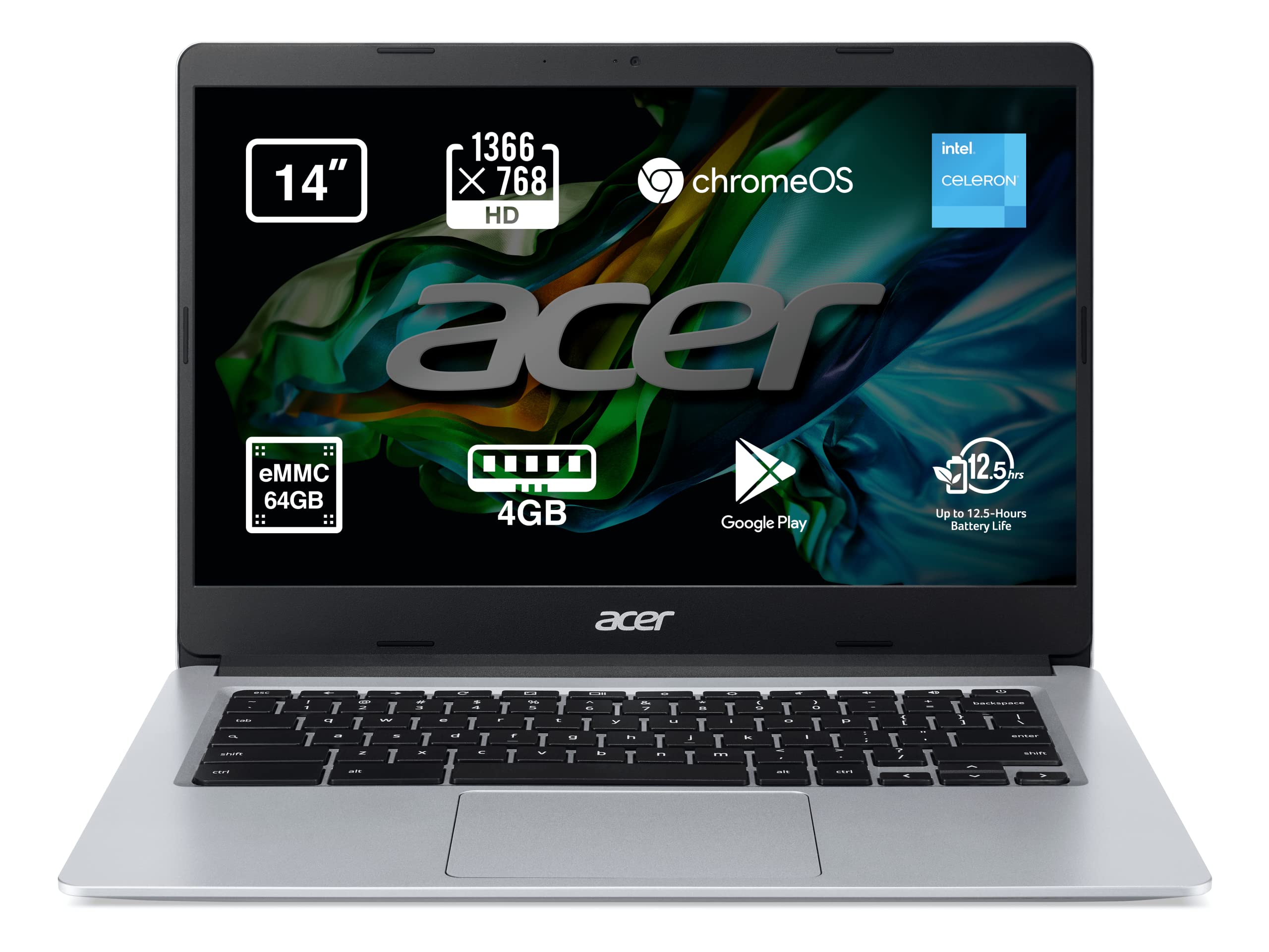 Chromebook本体 Chromebook 314 CB314-1H-AF14N Acer Chromebook 314 CB314-1H Computador portátil HD LED de 14