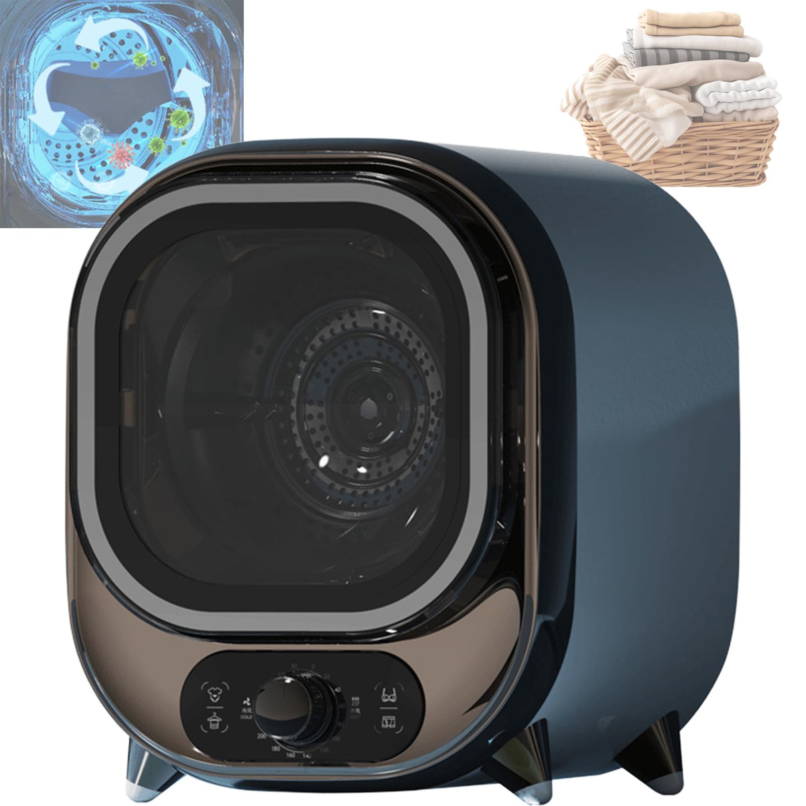 Sèche-linge compact Electroplated Blue au design haut de gamme